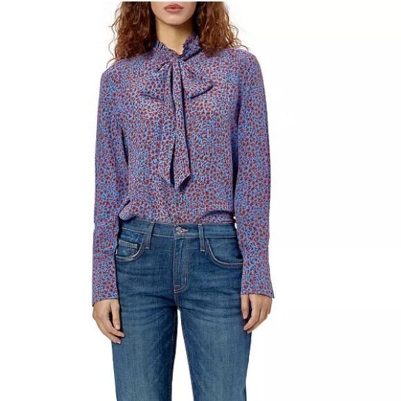 Equipment Olexa Silk Printed Tie Neck Blouse- 80% off MSRP! - Picture 3 of 3